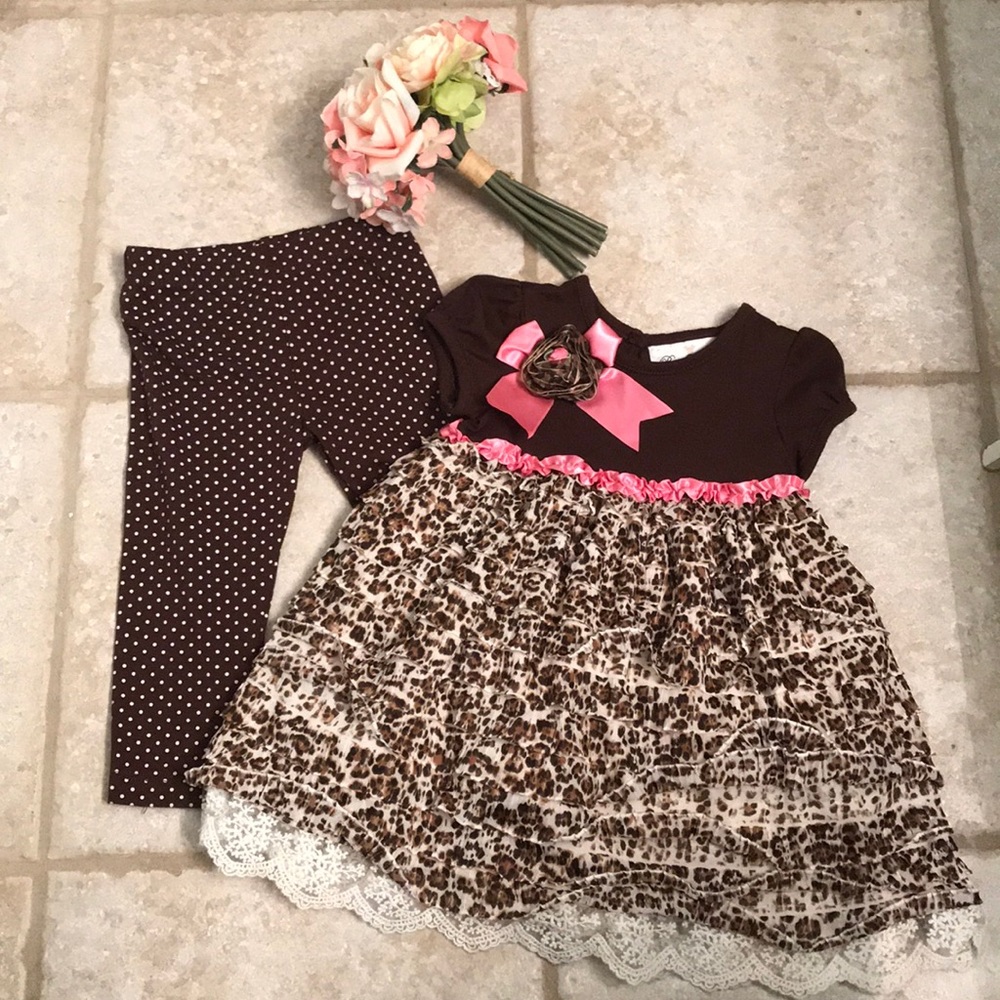 Rare Editions Girl’s two piece set size 18 month